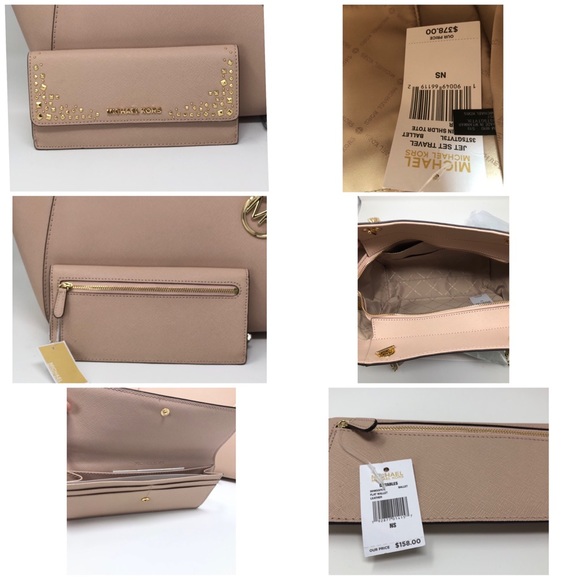 2pcs NWT Michael Kors jet set chain handbag&wallet - Picture 3 of 8